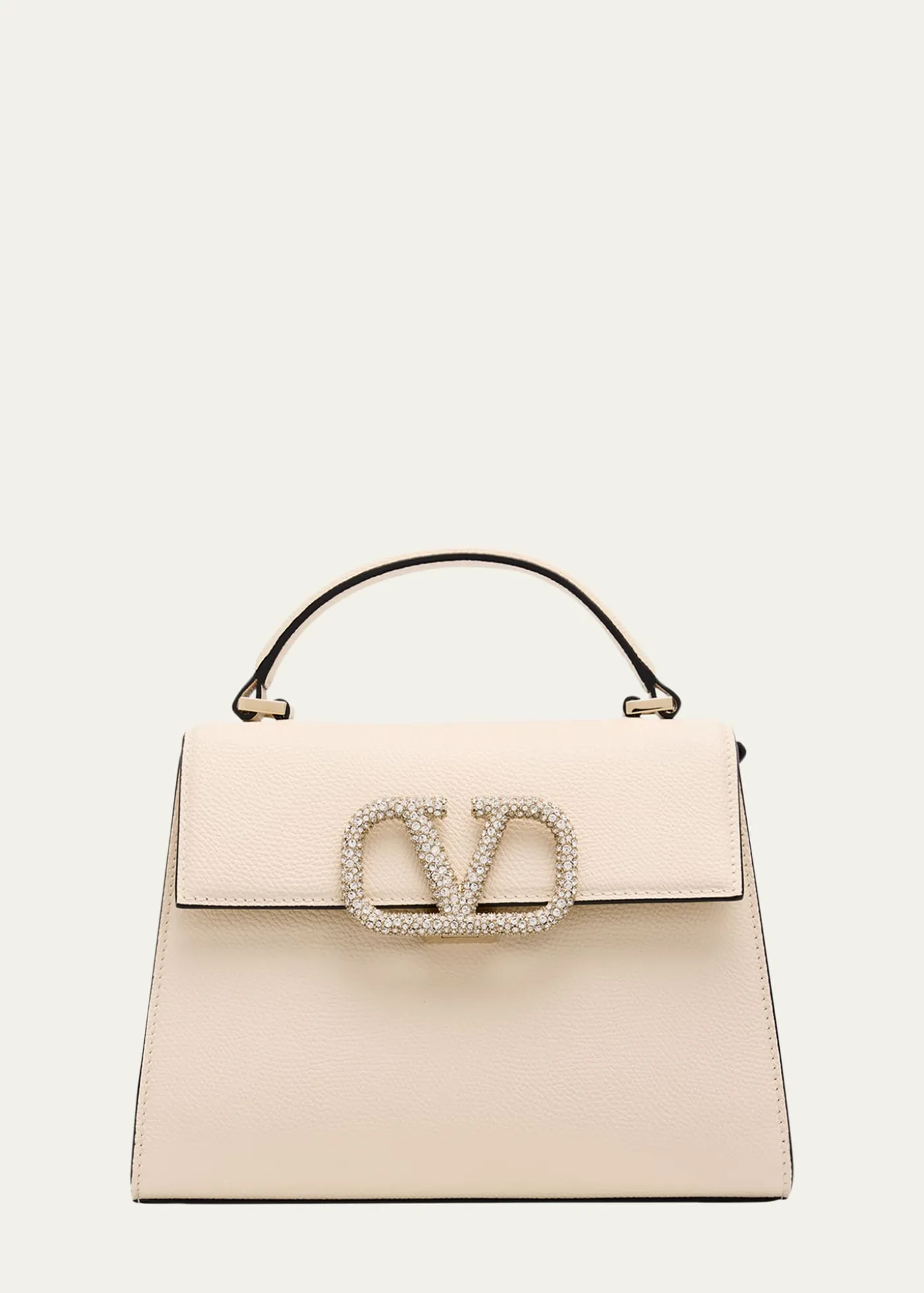 Valentino GaravaniVsling Small Leather Top-Handle Bag with Jewel VLogo