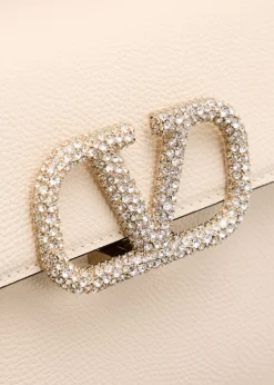 Valentino GaravaniVsling Small Leather Top-Handle Bag with Jewel VLogo