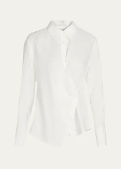 Veronica BeardPerezzi Asymmetric Linen Shirt