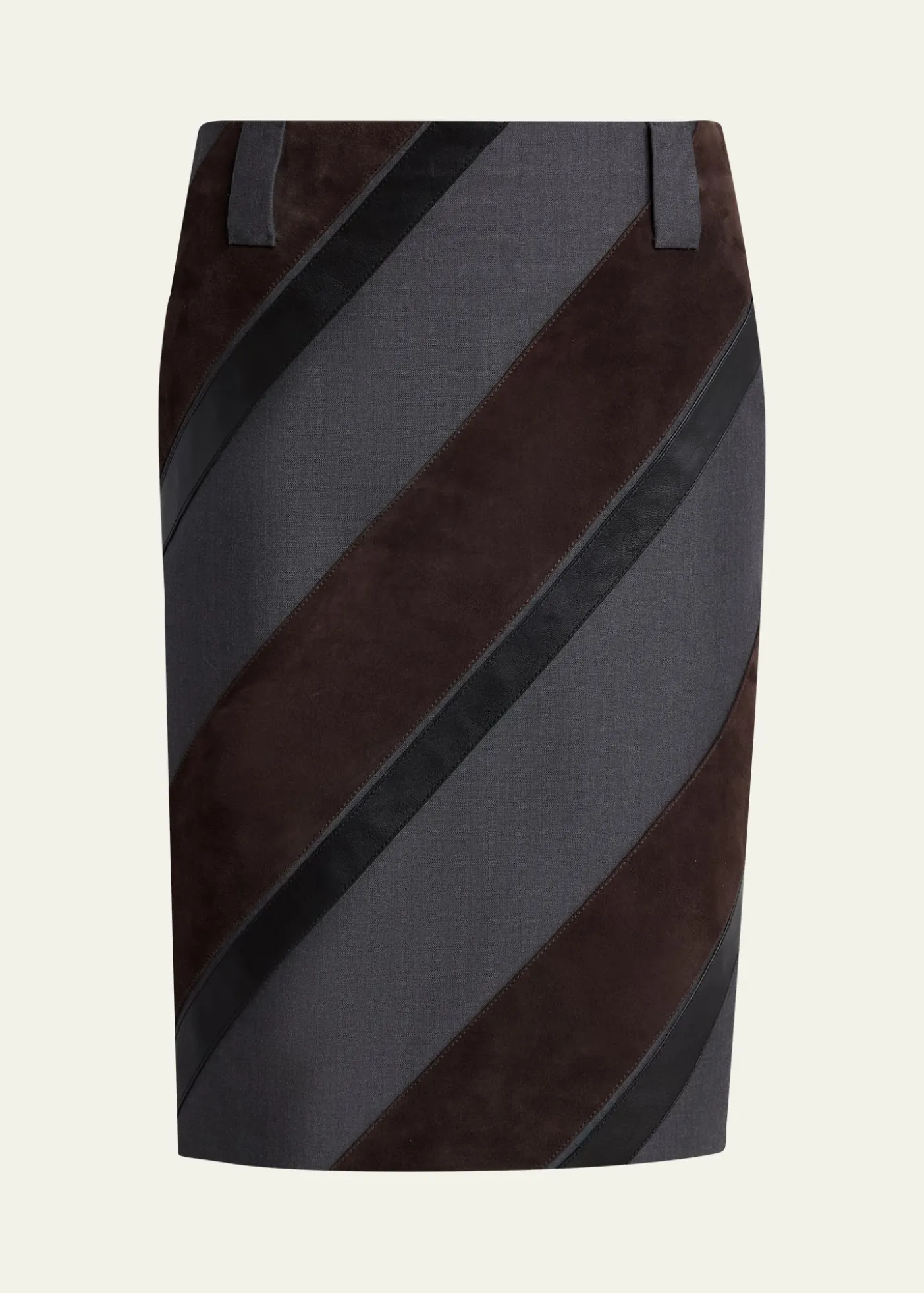 VersacePaneled Midi Skirt