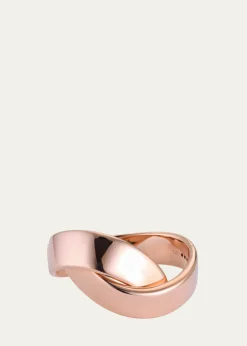 VhernierAbbraccio 18K Rose Gold Bangle, 15cm