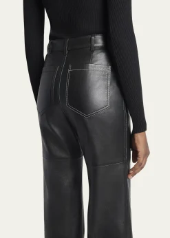 Victoria BeckhamAlina Flared Leather Trousers