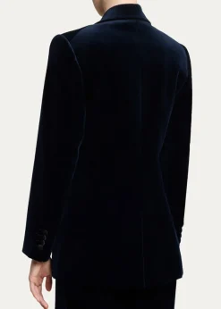 Victoria BeckhamSingle-Breasted Velvet Tuxedo Jacket