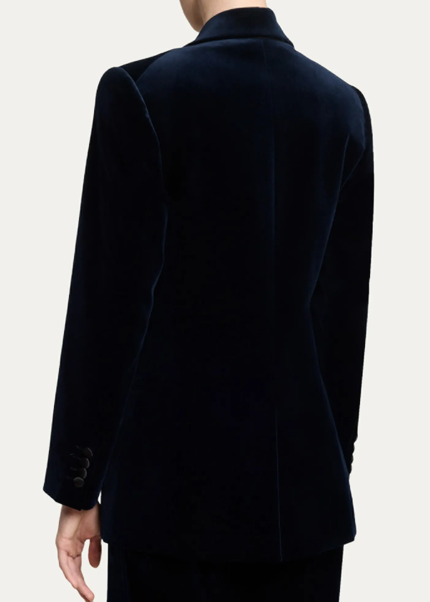 Victoria BeckhamSingle-Breasted Velvet Tuxedo Jacket