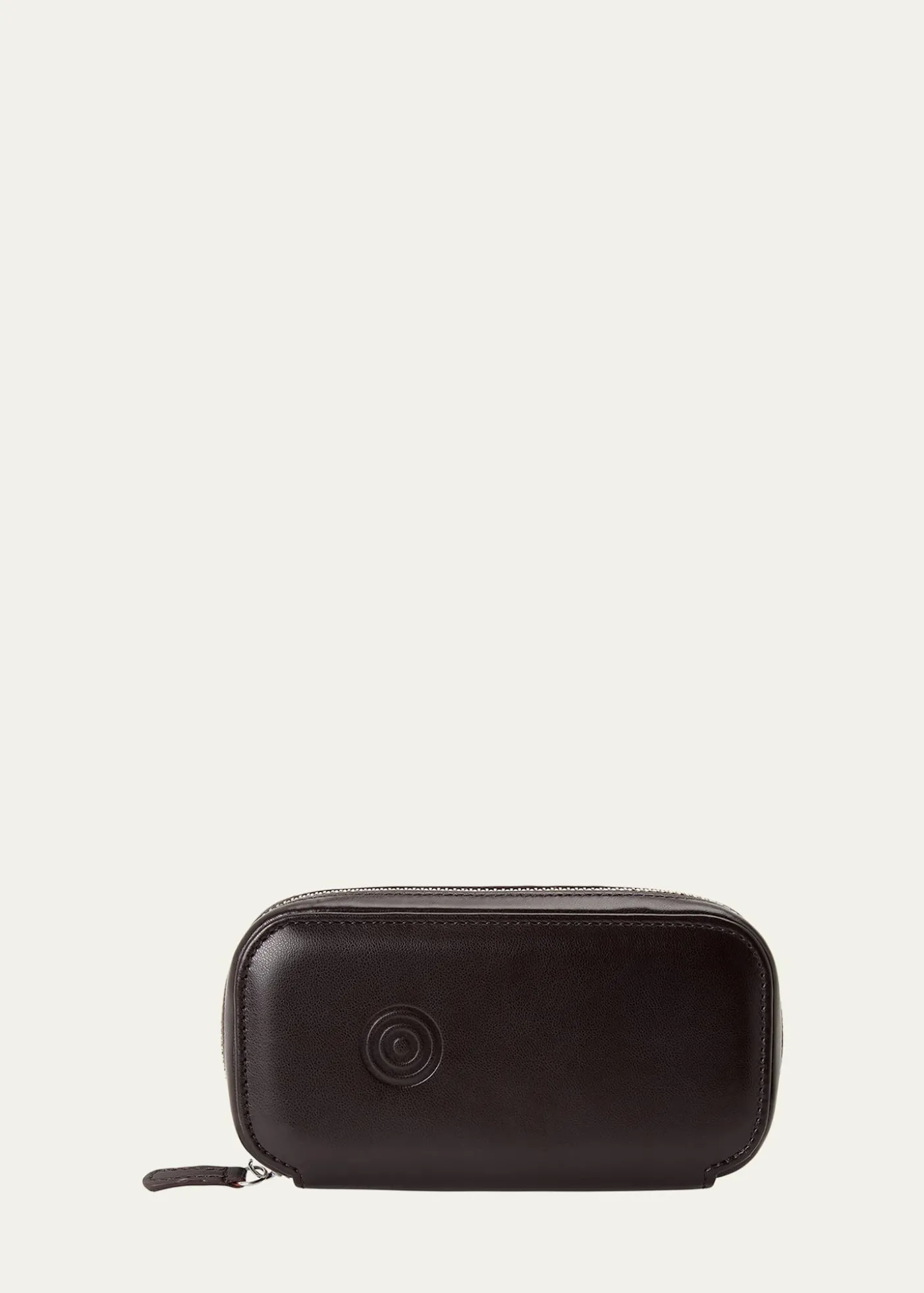 WOLFx WM Brown Two-Piece Watch Zip Case